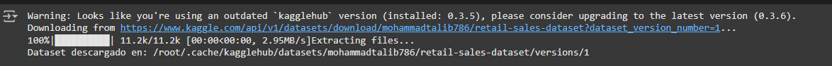 Descarga del dataset